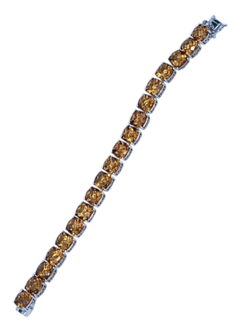 Gorgeous 52k Citrine Tennis Bracelet